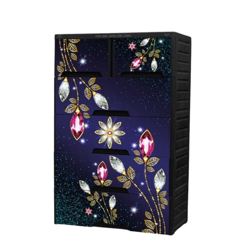 Wardrobe & Almira-Attire Emperor-5D-Stone flower- Pigment Painting-14037